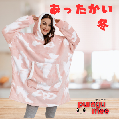 ❄️✨【冬の必需品！究極のふわもこ“ブランケットパーカー”】✨❄️