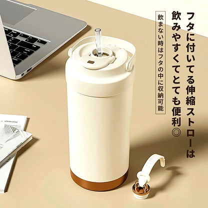 ✨ 上質なマイボトル (ストロー付き）